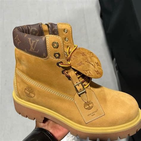 lv x timbs|Detailed Look Louis Vuitton x Timberland Boots .